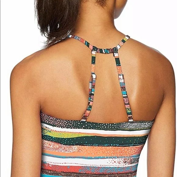 ANNE Cole Orange High Neck Tankini Swimsuit Top - Picture 6 of 11